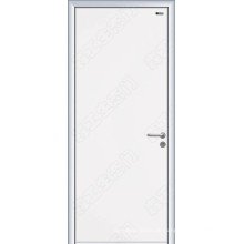 Weiße elegante Holztür, weiße flache Tür, Wenge-Tür